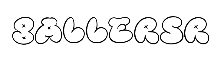 Bubble Street Outline  Free Fonts Download