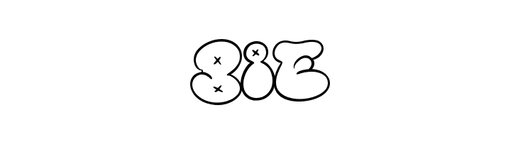 Bubble Street Outline  Free Fonts Download