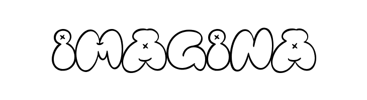 Bubble Street Outline  Free Fonts Download