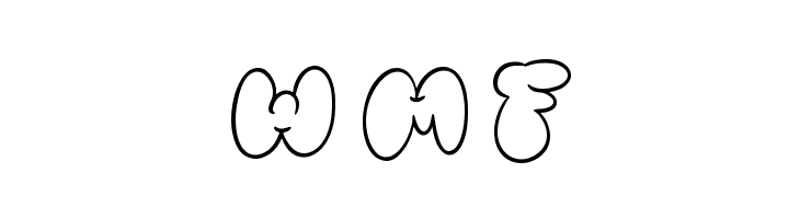 Bubble Street Outline  Free Fonts Download