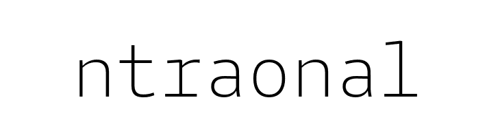 Agyx Mono Extralight  Free Fonts Download