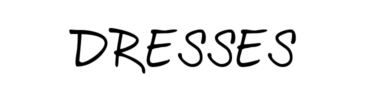 DRESSES BethHand Font