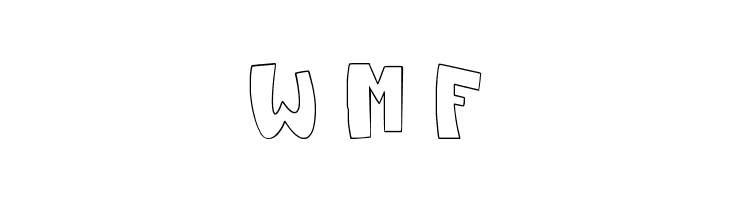 CupcakeUnicornOutline  Free Fonts Download