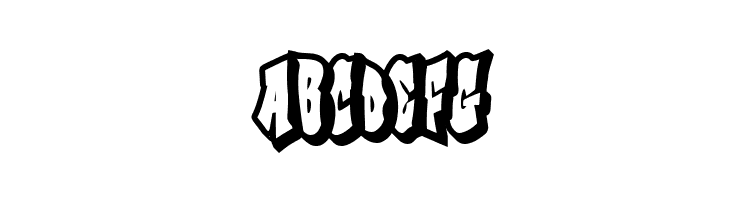 Christmas Graffiti Outline  Free Fonts Download