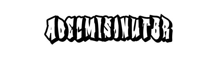 Christmas Graffiti Outline  Free Fonts Download