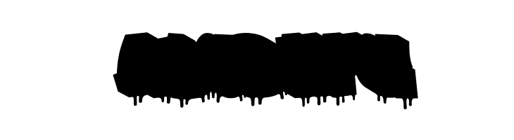 Graffiti Dripes Shadow Drips  Free Fonts Download