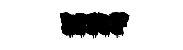 Graffiti Dripes Shadow Drips  Free Fonts Download