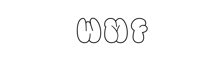 Fanky Bubble Graffiti Line  Free Fonts Download