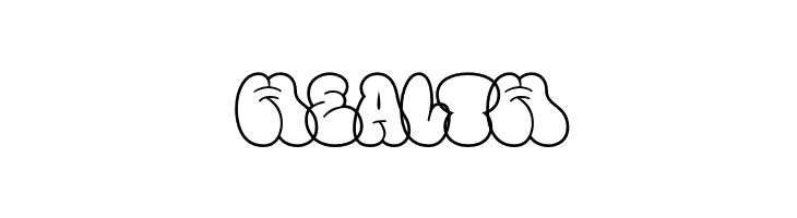 Fanky Bubble Graffiti Line  Free Fonts Download