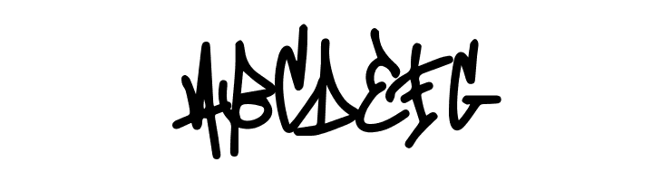Mono Seahorse Graffiti  Free Fonts Download