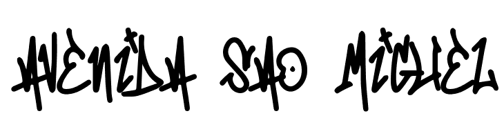 Mono Seahorse Graffiti  Free Fonts Download