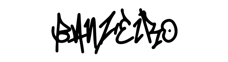 Mono Seahorse Graffiti  Free Fonts Download