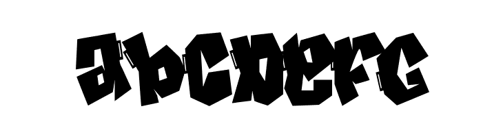 Spiky Frog Graffiti  Free Fonts Download