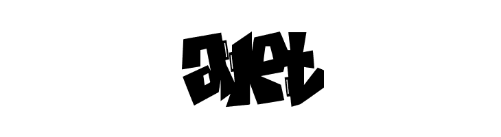 Spiky Frog Graffiti  Free Fonts Download