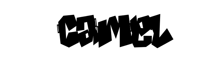 Spiky Frog Graffiti  Free Fonts Download
