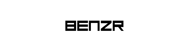 BENZR Low Gun Screen Bold Font