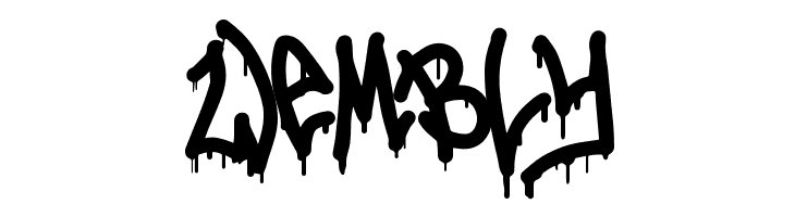 Zombies Coming Graffiti  Free Fonts Download