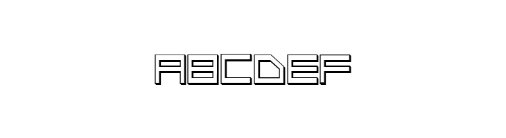 Low Gun Screen Outline  Free Fonts Download