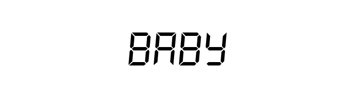 DS-Digital Italic  Free Fonts Download