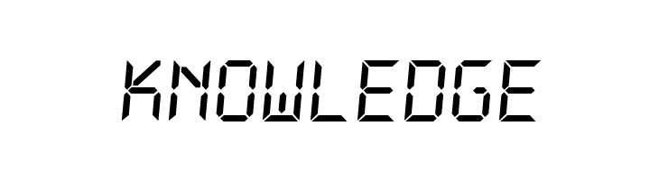 DS-Digital Italic  Free Fonts Download