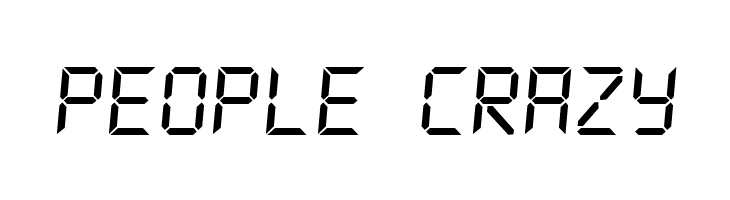 DS-Digital Italic  Free Fonts Download