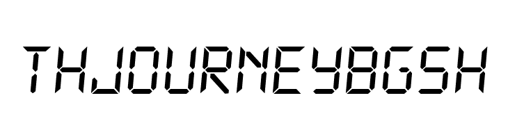 DS-Digital Italic  Free Fonts Download