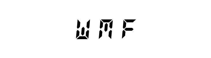 DS-Digital Bold Italic  Free Fonts Download