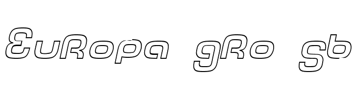 Tech Font Outline Italic  Free Fonts Download