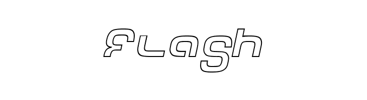 Tech Font Outline Italic  Free Fonts Download