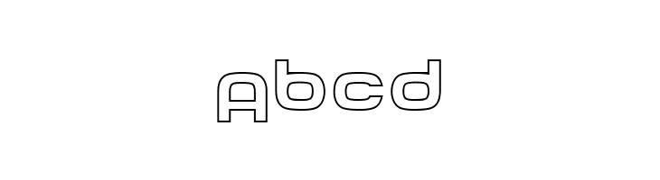 Tech Font Outline  Free Fonts Download