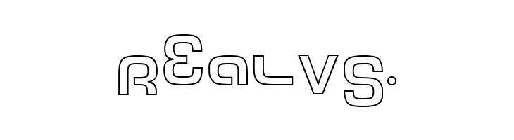 Tech Font Outline  Free Fonts Download