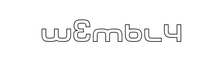 Tech Font Outline  Free Fonts Download