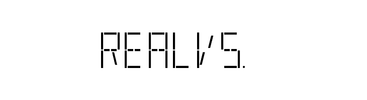 LED S&S  Free Fonts Download