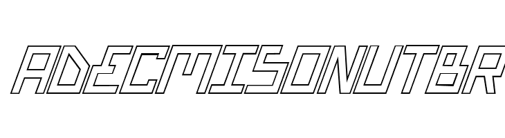 Bionic Type Out Italic  Free Fonts Download