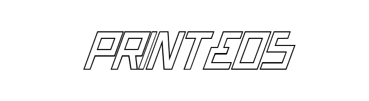 Bionic Type Out Italic  Free Fonts Download