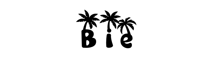 Sandy Toes Palm  Free Fonts Download