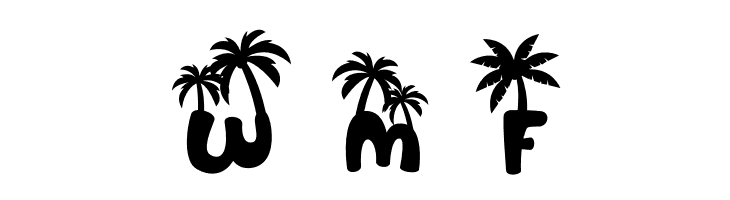 Sandy Toes Palm  Free Fonts Download