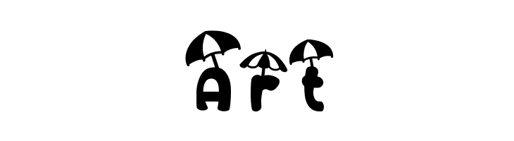 Sandy Toes Umbrella  Free Fonts Download