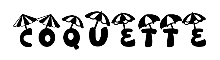 Sandy Toes Umbrella  Free Fonts Download
