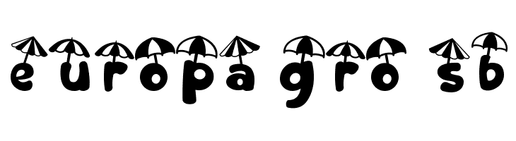 Sandy Toes Umbrella  Free Fonts Download