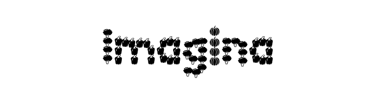 Green Delight Vegetable 3  Free Fonts Download