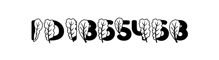 Green Delight Leaf 2  Free Fonts Download