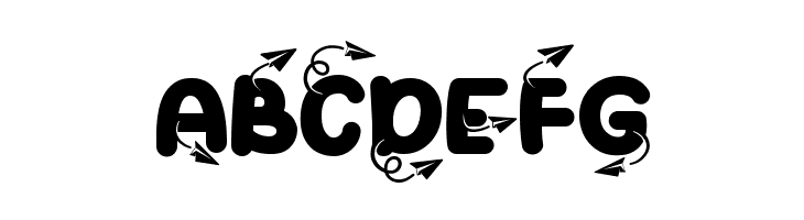 Super School Paper Plane  Free Fonts Download