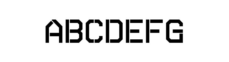 Autobahn Stencil  Free Fonts Download