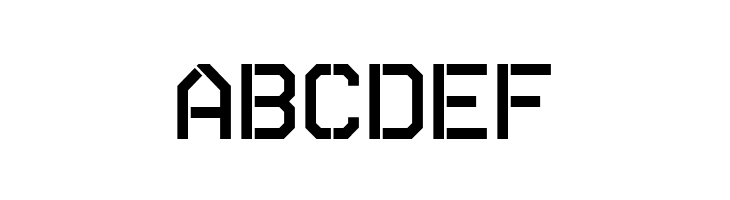 Autobahn Stencil  Free Fonts Download