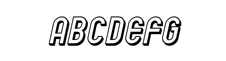 SF Eccentric Opus Shaded Oblique  Free Fonts Download