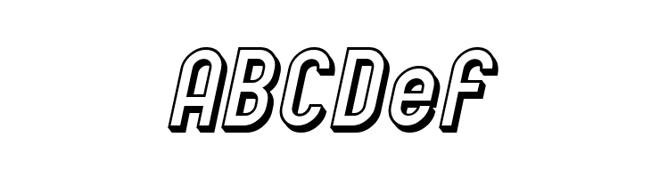 SF Eccentric Opus Shaded Oblique  Free Fonts Download