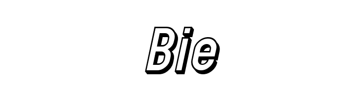 SF Eccentric Opus Shaded Oblique  Free Fonts Download