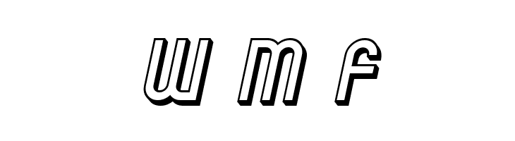 SF Eccentric Opus Shaded Oblique  Free Fonts Download