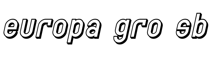 SF Eccentric Opus Shaded Oblique  Free Fonts Download